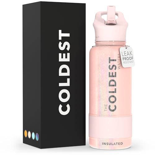 Coldest Insulated Water Bottle (Forever Pink Glitter)