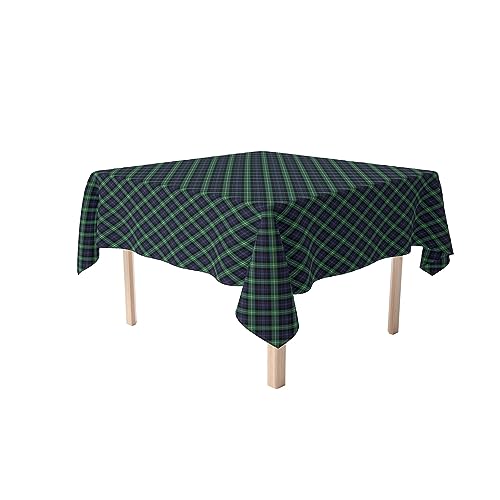 Fabric Textile Products | Blue & Green Tartan 54 x 54