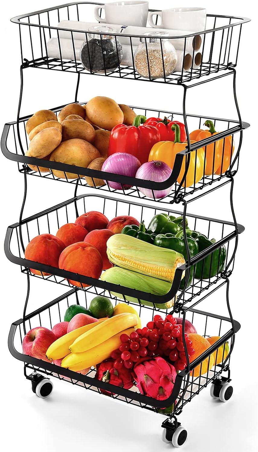 Miyawell 4-Tier Metal Baskets