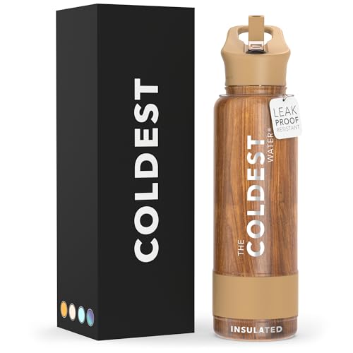 Coldest Insulated Water Bottle (Executive Wood, 40 oz)