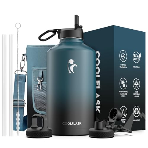 Coolflask 128 oz (Samurai Cyan)
