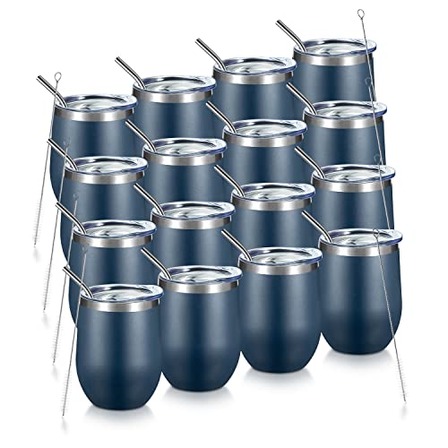 COMOOO 12oz Stainless Tumbler Pack