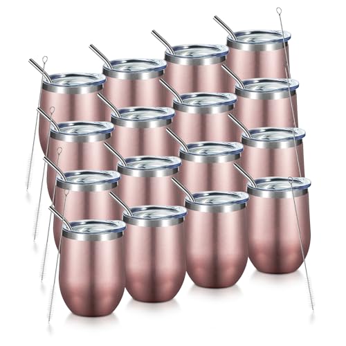 COMOOO Rose Gold 12oz, 16 pack