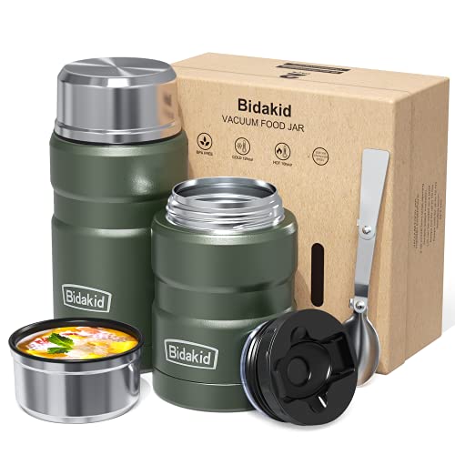 Bidakid Insulated Food Jar Set