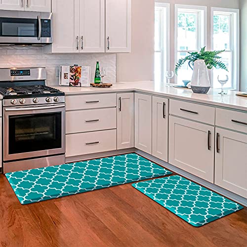 KMAT Kitchen Mat [2 PCS] 0.47inch Cushioned Anti-Fatigue Kitchen Rug