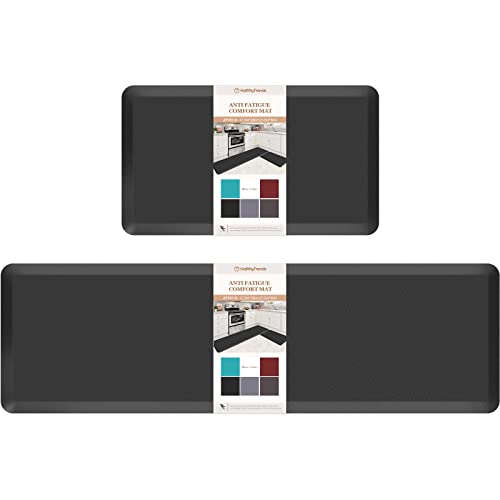 HappyTrends 2‑Mat Set (Black)