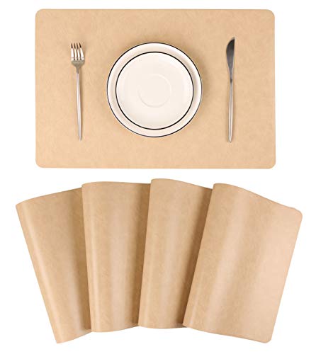 Jovono Faux Leather Placemats