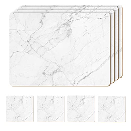 Moderry White Marble Placemats