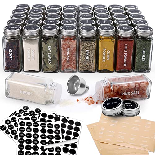 Antimbee 40-Pack 3.5 OZ Glass Spice Jars