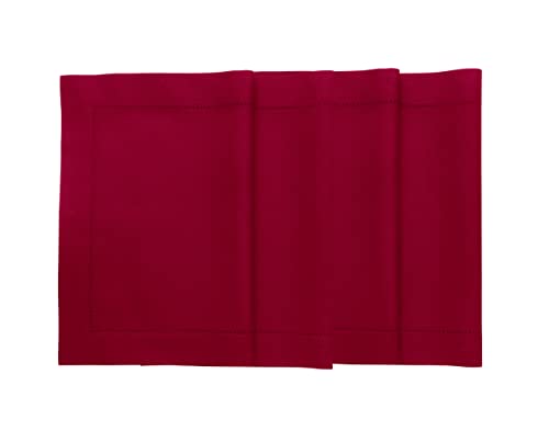Solino Home Red Placemats Set of 4