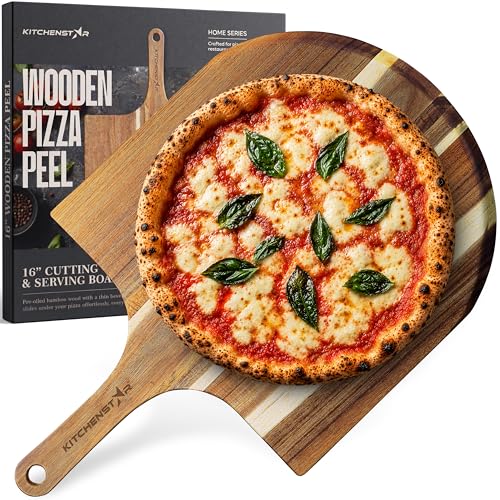 KitchenStar 16" Acacia Pizza Peel