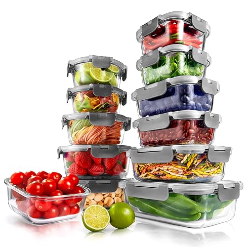 NutriChef Glass Meal-Prep Set