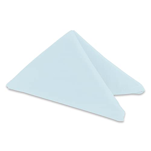 Polyester Cloth Napkins, Light Blue 20"x20" (50pc)
