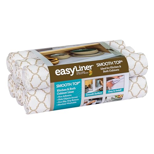 Duck Smooth Top EasyLiner (Taupe Quatrefoil)