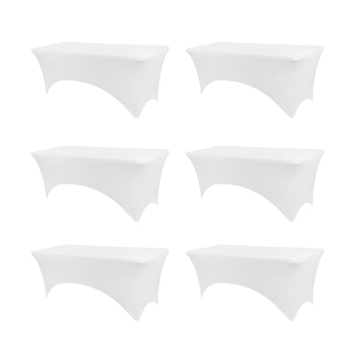 Table Covers for 6 Foot Tables, White