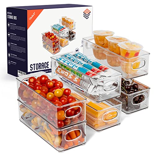ClearSpace Plastic Pantry Organization and Food Storage Bin  Great Kitchen Organization and Kitchen Storage  Fridge Organizer Bins, Pantry Storage  6 Pack