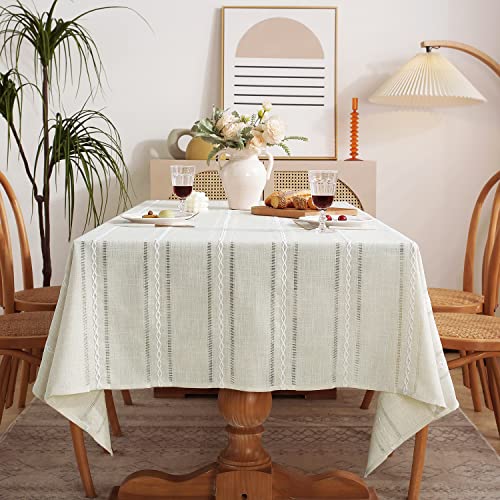 Chassic Farmhouse Linen Tablecloth (Beige)