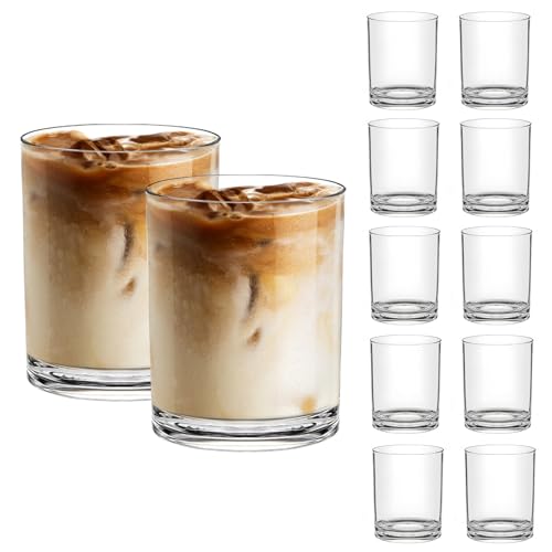 RELWAY 12 Oz Plastic Whiskey Glasses