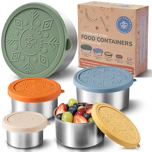 Everusely Stainless Steel Containers (Muted)