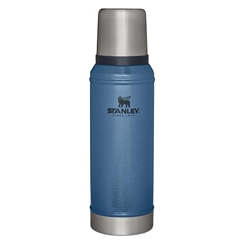 Stanley Classic Legendary Vacuum Bottle 1.0 qt | Wide Mouth with Leakproof Cup Lid | Keep Drinks Hot or Cold | Packable for Travel | Insulated Stainless Steel Thermos | BPA-Free | Hammertone Lake