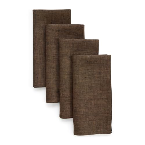 Solino Home Linen Chambray Brown (Set of 4)