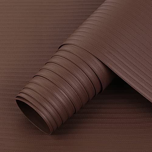 Shelf Liner Cabinet Liners for Kitchen, Non Adhesive Drawer Liner, Durable Washable Waterproof Fridge Refrigerator Mat Pantry Shelf Protector Liner for Shelves, Cupboard, Coffee 17.5 x 393.7 inches