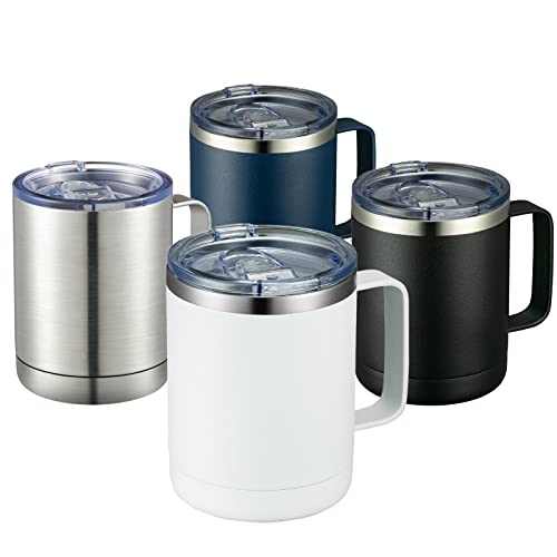 MEWAY 12oz Coffee Mug With Handle (4 Pack)