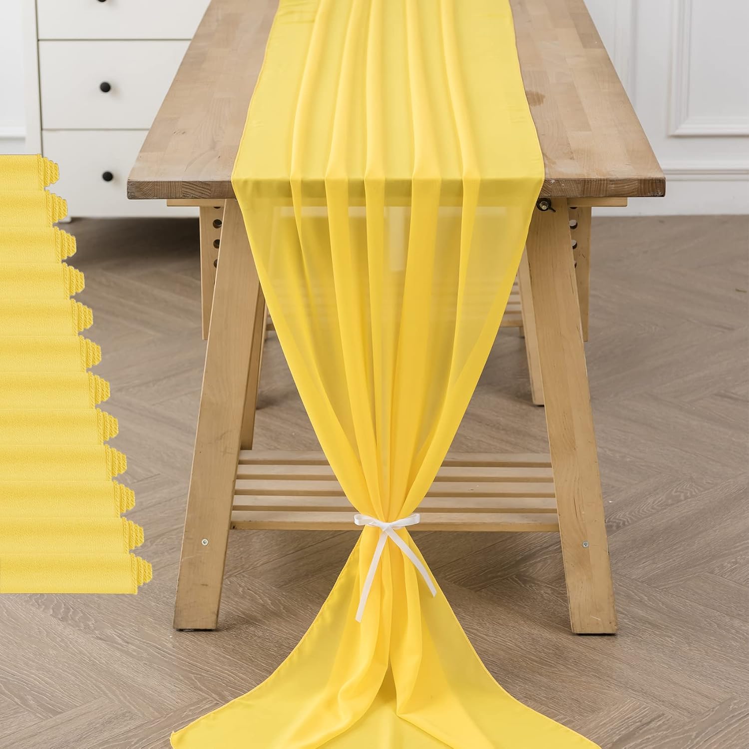 flohar 12Pack 10ft Chiffon (Yellow)