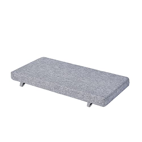 30 x14 inch Piano Bench Cushion for Indoor Shoe Storage Non Slip Picnic Bench Pad for Kitchen Dining Table Seat, Light Grey