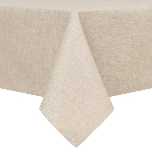 Hiasan Faux Linen 90 x 132 Inch (Beige)