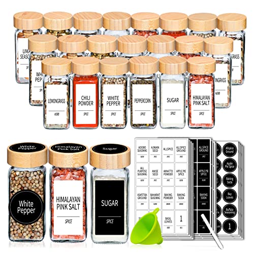 Churboro 36 Spice Jars with Labels