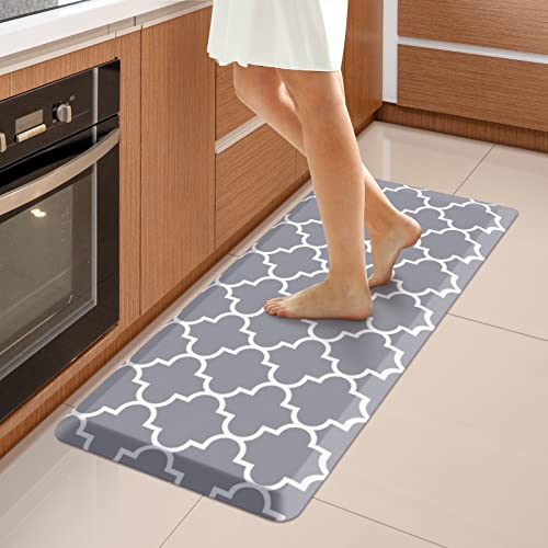 WISELIFE Anti Fatigue Floor Mat (17.3" x 39", Grey)