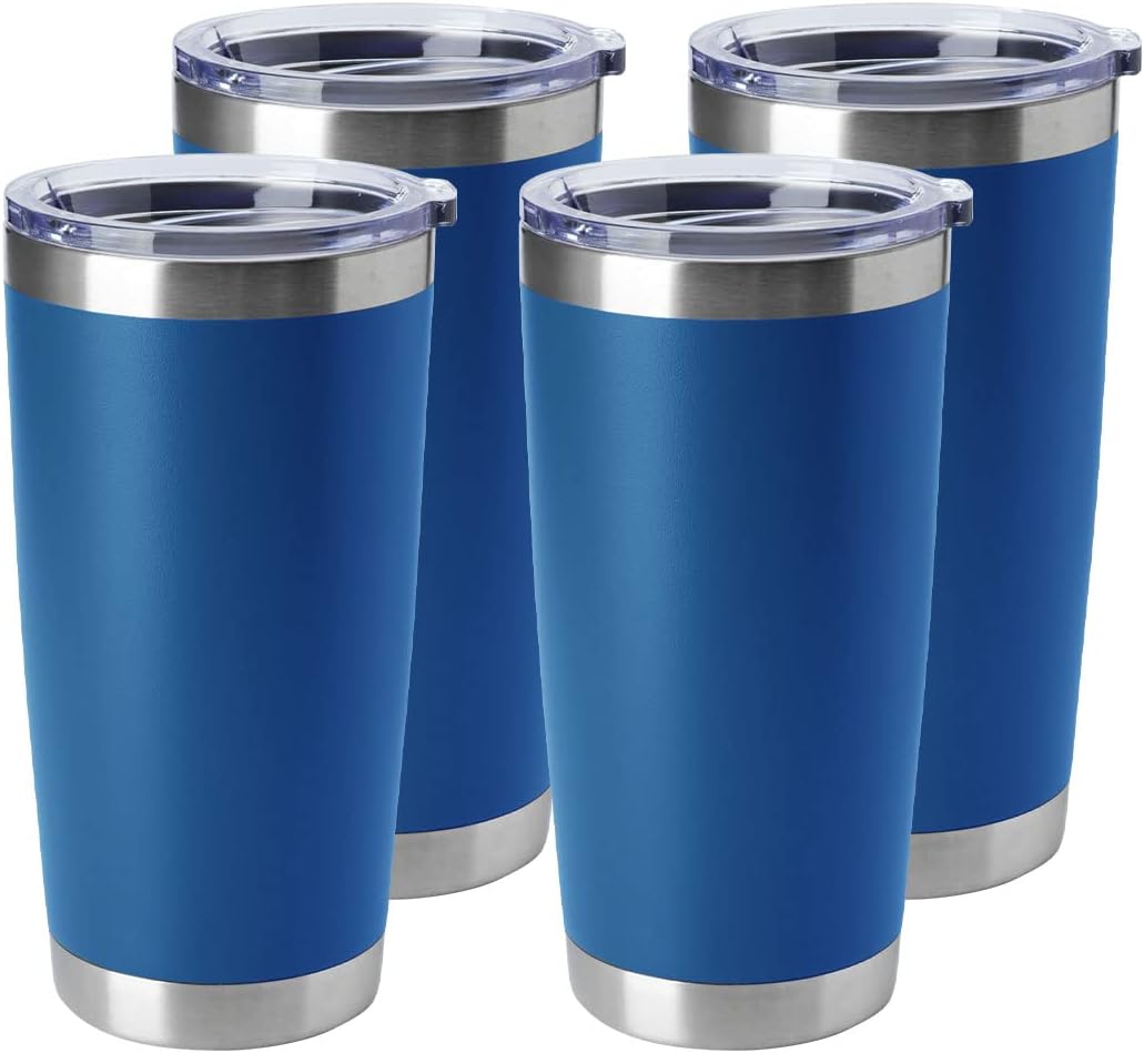 HASLE OUTFITTERS 20oz Tumblers (Dark Blue, 4 Pack)