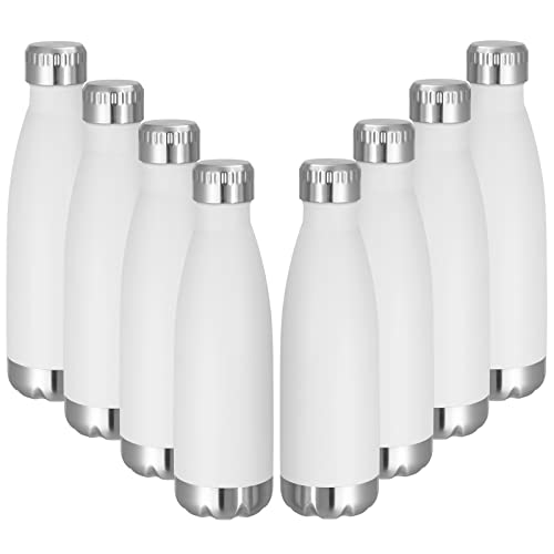 VEGOND 17oz Stainless Steel Water Bottle (8 Pack)