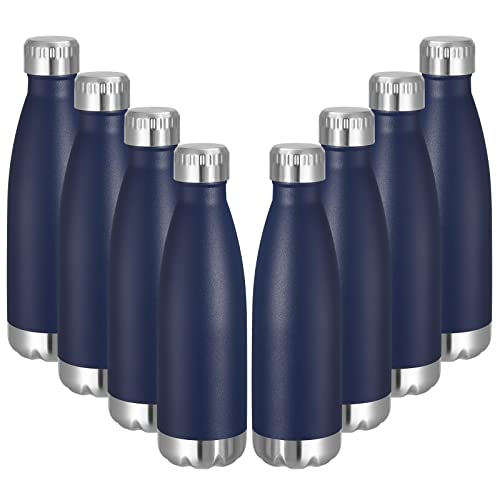VEGOND 17oz Stainless Steel Water Bottles (8 Pack)