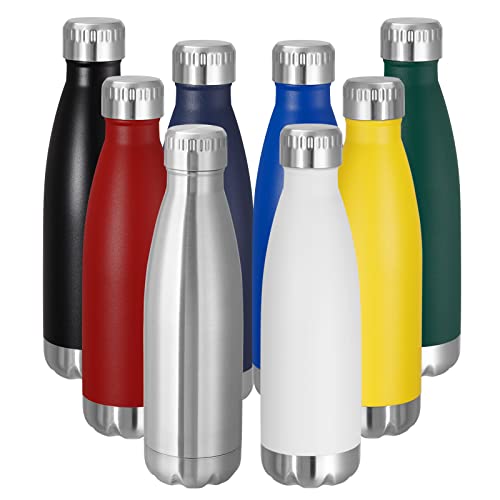 VEGOND 17oz Stainless Steel Water Bottles (8 Pack)