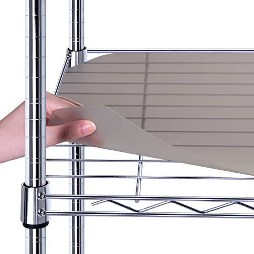 BRIAN & DANY Wire Shelf Liner 14" X 36", Set of 10 (Charcoal)