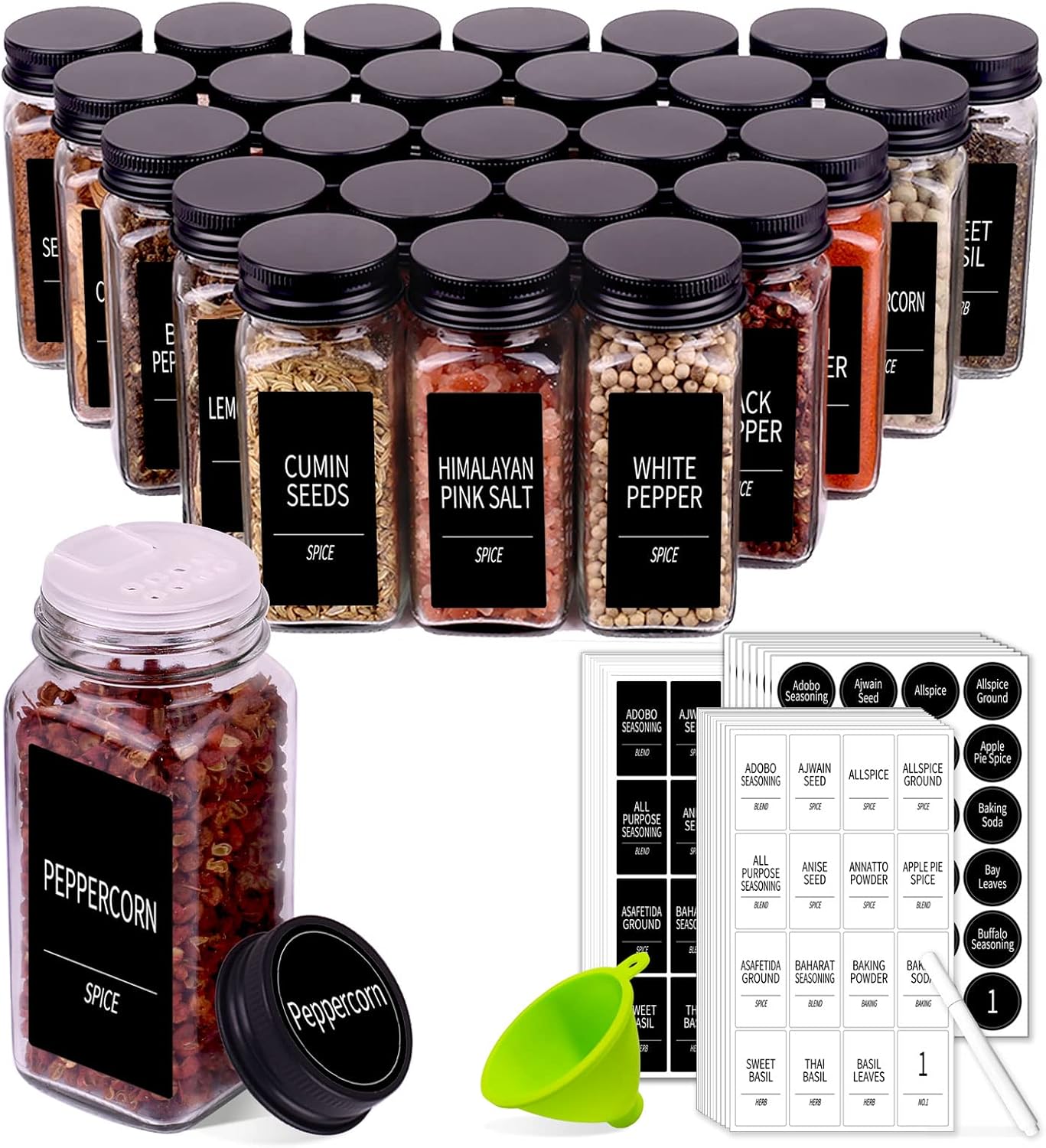 Churboro 48 Glass Jars