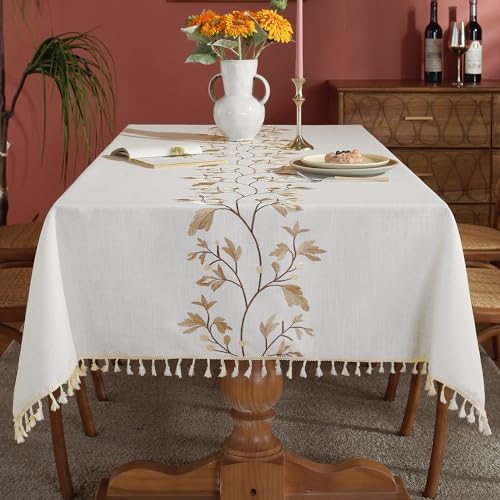 Laolitou Cotton Linen Waterproof Tablecloth