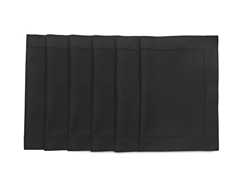 Solino Home Black Placemats Set of 6