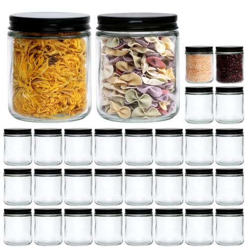 Encheng 8 OZ Glass Jars (30 Pack)