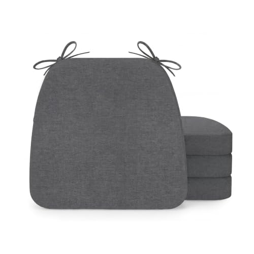 AAAAAcessories D-Shaped Chair Cushions (Dark Grey)