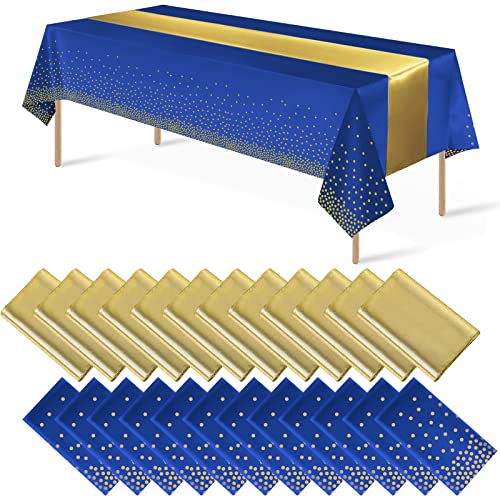 Blue & Gold Dot Set