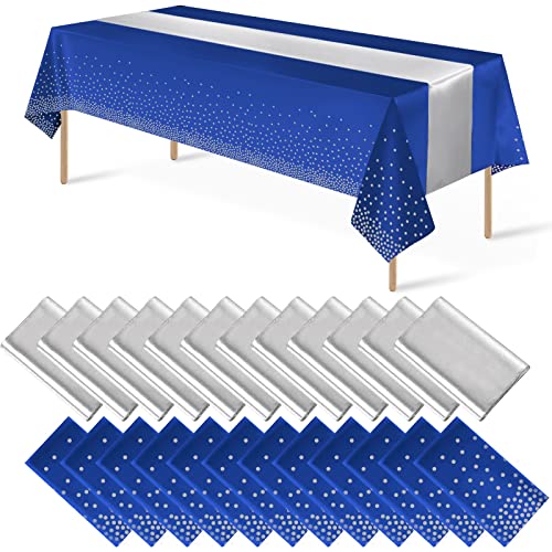 MASHAN 24Pack Tablecloth & Runner Set
