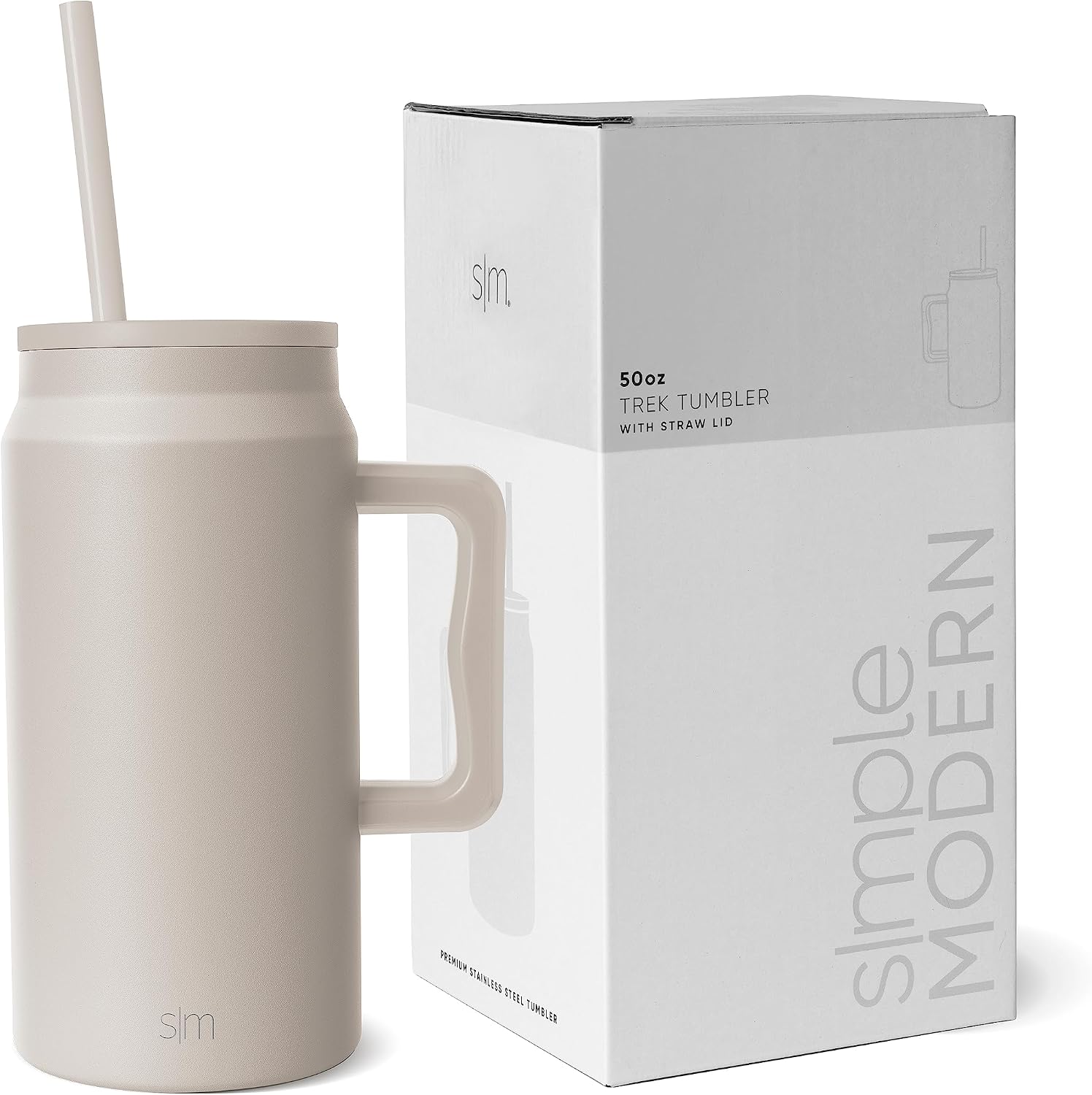 Simple Modern 50 oz Mug Tumbler (Almond Birch)
