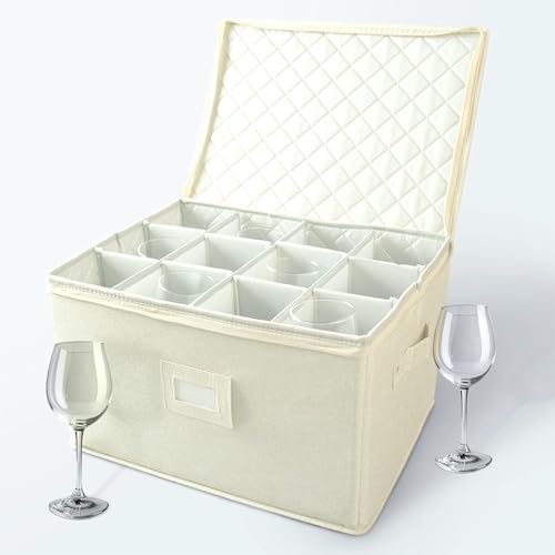 storageLAB Wine Glass Storage Containers