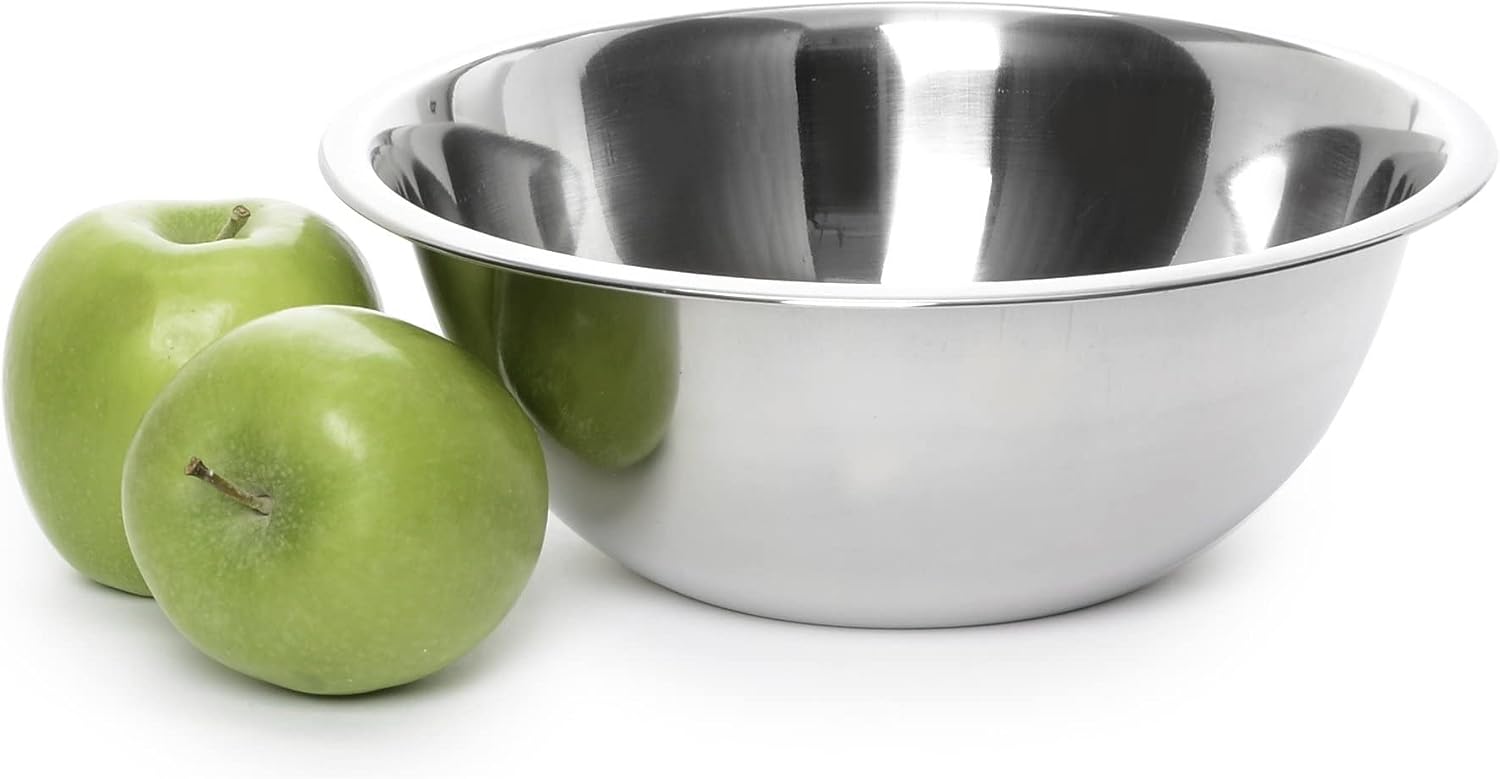 YBM HOME Stainless Steel Mixing Bowl - Premium Polished Mirror Nesting Metal Bowl for Cooking and Serving, Stackable for Convenient Storage (48, 1.5 Quart)