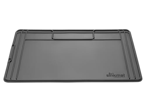 WeatherTech SinkMat  Waterproof Under Sink Liner Mat for Kitchen Bathroom  46 x 22 Inches - Durable, Flexible Tray  Home undersink Organizer Must Haves, Black