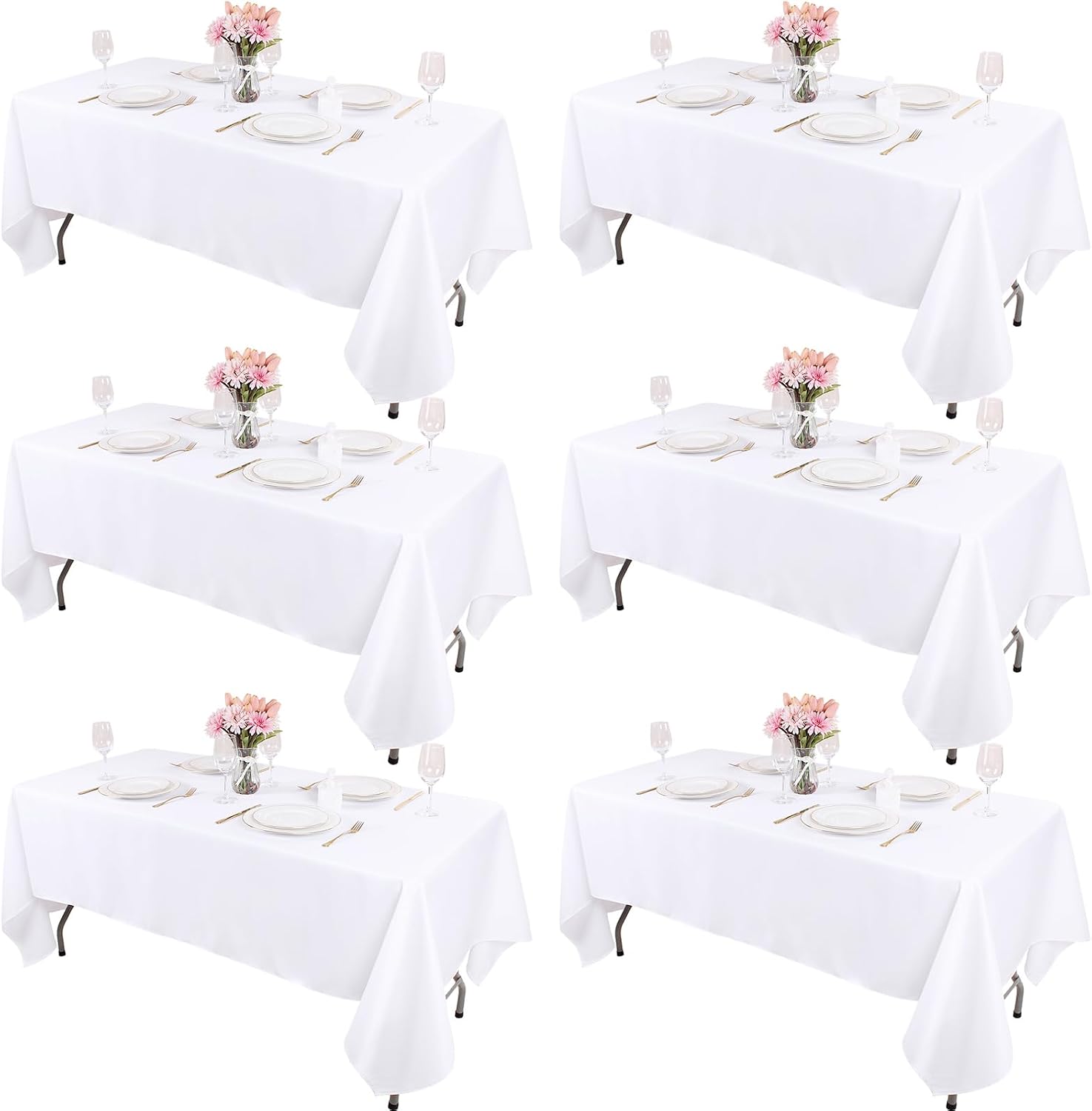 Kesfey 60x126 White (6-pack)