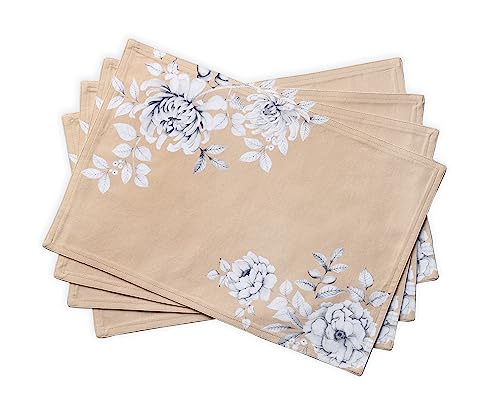 Maison d' Hermine Placemat 100% Cotton Cloth Placemats Decorative Washable Placemats for Home, Kitchen, Dining, Cocktail Parties & Camping